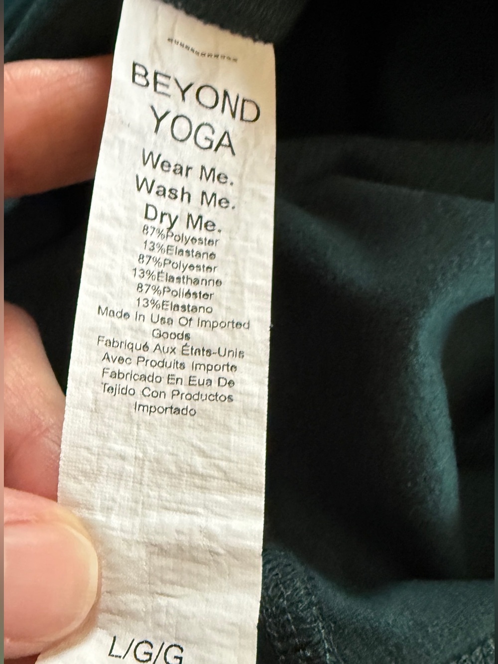 Green Beyond Yoga Spacedye Out of Pocket High Waist Leggings. Large. Like new. - Picture 7 of 8